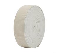 20mm X 5m Elastic Band For Sewing Garments Trousers And Crafts Strong Nylon Stretch Tape In Red Light Blue Green Yellow Beige Rose Red Gray Colors(Beige)