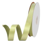 20mm x 91m(100 Yards) Green Satin Ribbon for Gift Wrapping, Polyester Satin Ribbon, Textured Green Ribbon Thin, Fabric Ribbons for Crafting, Sewing, Gift Wrapping, Hair, Wedding Decoration