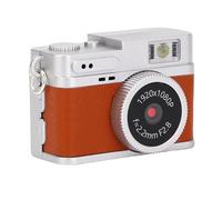 20MP 1080P Small Digital Camera with 0.96in Screen for Taking Photos, Cycling, Mountain Climbing, Keychain Camcorder, Video Camera (Brown)