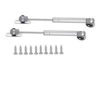 20N/4.4 lb Gas Strut Cabinet Hinge Safety Lift Support, Gas Shock and Soft Opening and Cushioning Telescopic Cabinet Door Rubber Head Gas Spring Support 12" Length, Set of 2