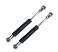 20N Gas Struts for Cabinets, Toy Boxes & Toolboxes - 18cm Pneumatic Support Rods with Stainless Steel + Nylon Construction, 100° Wide Opening an(Silver)