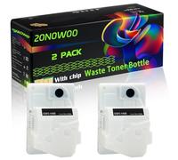 20N0W00 Compatible for Lexmark Waste Toner Bottle with Chip C3224DW MC3224DWE MC3326DW C3326DW MC3324ADWE MC3326I C3426DW MC3324I MC3426ADW MC3224ADWE MC3326ADWE Printers (2-Pack Black)