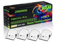 20N0W00 Compatible for Lexmark Waste Toner Container with Chip CS331dw CS431dw CX331adwe CX431adw C2336 Printers (4 Pack Black)