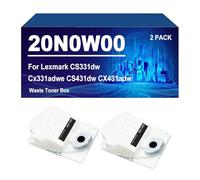 20N0W00 Waste Toner Box Compatible For Lexmark CS331dw CX331adwe CS431dw CX431adw Printer,20N0W00-2 Pack