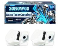 20N0W00 Waste Toner Container Compatible for Lexmark CS431dw CX431adw MC3224i MC3326i MC3426i Printers, With Chip Large Capacity 15000 Pages (2-Pack Black)