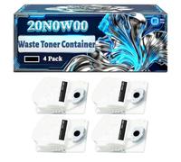 20N0W00 Waste Toner Container Compatible for Lexmark CS431dw CX431adw MC3224i MC3326i MC3426i Printers, With Chip Large Capacity 15000 Pages (4 Pack Black)
