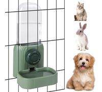 20oz No Drip Pet Water Bottle for Rabbits Guinea Pigs, Hanging Gravity Bunny Water Dispenser for Chinchillas, Ferrets, Cats, Small Animal Waterer (Green)