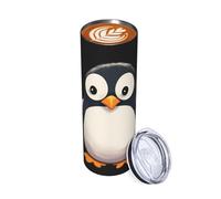 20oz Tumbler Cute Penguin Travel Coffee Mug Insulated Stainless Steel Double Wall Tumbler for Hot & Cold Drinks Reusable Drink Thermos Cup Iced Tea Mug Gifts for Women Men