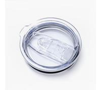 20oz Tumbler Replacement Lids 1 Pack,3inch Cup Mouth Compatible with YETI Rambler and More Tumbler Cups，Spill Proof Splash Resistant Silicone Sliding Covers, transparent