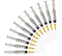 20pack-2.5ml Syringes With 23g 1inch Needles, Disposable Sterile Syringe