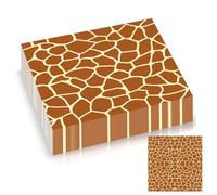 20Pack Brown Party Napkin Animal Print Serviettes,33cm Disposable Giraffe Print Party Serviette 2Ply,Cocktail Luncheon Tissue Paper for Kids Adult Birthday Animal Jungle Safari Theme Party Table Decor