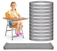 20Pack Chair Bands for Kids with Fidgety Feet Flexible Seating Stretch Bands Gray Chair Stretch Foot Band Fidget Chair Bands Elementary Classroom Must Haves ADHD Tools for Classroom Chairs Desks