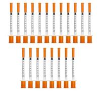 20Pack Dispensing Measuring Tool 1ml,Plastic Multifunctional Measuring Tools for Laboratory Accessories,31g Individually Sealed Packaging - Orange