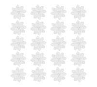 20Pack Flower Embroidery Appliques with Hexagon Meshes Backing Handworks Patches for Sewing Handworks Embroidered Appliques