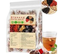 20pack Ginseng Five TRE/asure T/ea,Ki/dney T/ea Formula Ginseng Five Tr/easure,Natural Ki/dney Cleanse De/tox and Repair T/ea for Men & Women,Natural Chinese Herbal,5 Healthy Ingredients Formula