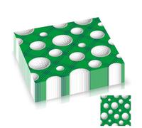 20Pack Green Party Napkins Golf Serviettes,33cm Disposable Sport Party Serviettes 2Ply,Cocktail Luncheon Tissue Paper for Golf Team Sport Party Table Decorations