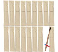 20Pack Luxury Hotel Disposable Toothbrush and Toothpaste Individually Wrapped ; Clean and Hygienic; Prepared Dental Kit for Guest; Travel Toothbrushes Set for Hotel Travel, Home