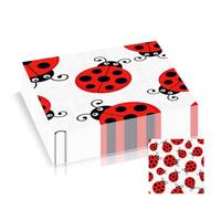 20Pack Seven-Spotted Ladybug Party Napkins Animal Serviettes,33cm Disposable Party Serviettes 2Ply,Luncheon Tissue Paper for Kids Toddler Birthday Baby Shower Animal Summer Theme Party Table Decor