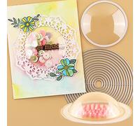 20PACK Shaker Cover Slim Circles 2-1/2" Diameter Clear Plastic Circle Shaker Pouches for Shaker Cards,Dimensional Shaker Domes Shaker Window Blister for Paper Crafting Card Making Arts Projects Crafts