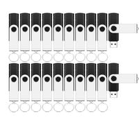 20Packs of 4GB FAT32 USB2.0 & Type-C Flash Drives EASTBULL 2-in-1 Dual Flash Drive Bulk USB-A + USB-C Thumb Drives Pack OTG Memory Sticks Compatible with Smartphones, Computers, Tablets, Mac (Black)