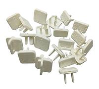 20PackWhite Outlet Covers with Hidden Pull Handle Baby Proofing Plug Covers 2-Prong and 3-Prong Electrical Outlet Cap, Safety Power Outlet Plug Covers,Protectors Kid Proof Outlet Cap