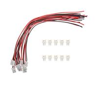 20Pairs JST XH 2.54mm 2Pins Connector, 2.54mm Pitch Female and Male JST Connection Plug Header with 300mm 26AWG Cable