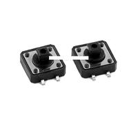20PC 12x12mm Panel PCB Momentary Switch 4pin 12x12x4.3/5/6/7.3-9MM 12 * 12 * 4.3MM/5MM 6MM 7MM 8MM 9MM Tact Push Button/Micro Switch IDGTTLDF(12x12x7.3mm Yellow)