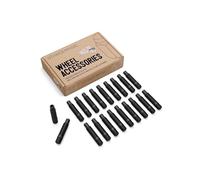 20pc - 14x1.5 to 14x1.5 Wheel Stud Conversion - 32mm Shank Length - for Audi TT A3 A4 S4 A5 S5 A6 S6 A7 S7 A8 S8 B5 B6 B7 B8 Volkswagen Jetta Golf GTI R32 Black