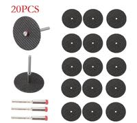 20Pc 32mm Grinding Wheel Cutting Discs with 3mm Shaft for Angle Grinder, Resin Bonded Abrasive Circular Saw Blade for Metal, Stainless Steel, Iron - DIY, Workshop & Construction Use