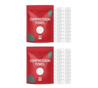 20pc/40pc Compressed Towels Napkins Tissue Camping Thicken Cotton Facial Tissues For Traveling