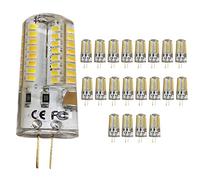 20pc 5W G4 LED lamp bead, Energy Saving,Replacing 50 W Halogen Bulbs 3000K/Warm White 64 SMD 3014 LEDs Beam Angle 360 ° Decorative LED Lights, LED Bulb, led light bulb, AC 12V