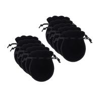 20pc Black Calabash Drawstring Pouches for Earrings and Rosary Storage