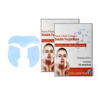 20PC Highprime Collagen Film, Collagen Night Wrapping Mask, Highprime Collagens Soluble Film Anti Aging Face Mask, Deep Hydrating, Reduces Sagging & Dullness, for All Skin Types (20PC)