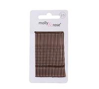 20pc Long 6.5cm Kirby Grips Hair Bobby Pins Clips Brown