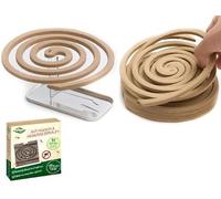 20Pc Mosquito Coils, Spirals Repellent Smoke for Indoor & Outdoor Patio - Perfect for BackYards Camping (Contains 20 coils & 4 Metal Stands) - 2 Boxes