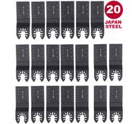 20pc Oscillating Multi Tool Saw Blades Set Carbide Blade Metal Wood PVC Cutter