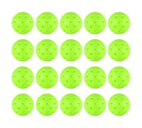 20pc Pickleball Balls,40 Hole Outdoor Pickleball Balls with Mesh Bag,8mm Precision Drilled-Spaced Pickle ball Set-Professional Plastic Ball for Pickleballs Paddles&Indoor or Outdoor Sport Court(Green)