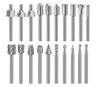 20Pc Router Carbide Engraving Bits for Dremel Router Bit Set 1/8 Inch