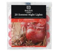 Baltus 20pc Scented Tealights Night Candle Apple Cinnamon 8hrs Burning Time