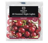 Baltus 20pc Scented Tealights Night Candle Black Cherry 8hrs Burning Time