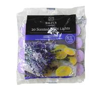 20pc Scented Tealights Night Candle Lavender Lemon 8hrs Burning Time by Baltus