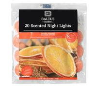 20pc Scented Tealights Night Candle Spiced Orange 8hrs Burning Time by Baltus