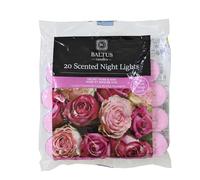 20pc Scented Tealights Night Candle Velvet Rose & Oud 8hrs Burning Time Baltus