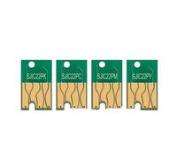 20PC SJIC22P Cartridge Chip Fit For Epson C3500 TM-C3500x | Fit For Label Printer One Time SJIC22P-K SJIC22P-C SJIC22P-M SJIC22P-Y ColorWorks(BK C M Y 4 set)