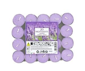 20Pck Lavender Scented Tealight Candle Set