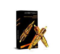 20PCS 0.25MM Disposable Tattoo Cartridge Fine Needles Set,Pro Yellow Disposable Tattoo Needle,for Tattoo Pen (0801RL)