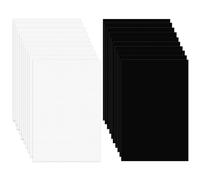 20Pcs 0.5mm Fursuit Eyes Mesh PVC Plastic, Mesh Sheet Printable Waterproof Blank Handicrafts Making for Home Decor Furry Mask Roleplay Props Fursuits Sculpting 11.8in x 7.87in White Black Supplies