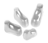 20Pcs/10 Pairs Clear Plastic Baby Feet Display Showcase, Shoe Trees, Toddler Booties Socks Shoes Supports Shaper Stand Holder for Store and Home - 10cm Transparent