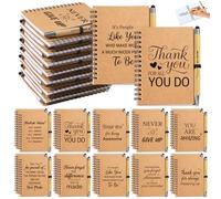 20pcs/10 Sets Employee Appreciation Gifts Bulk, 10 Inspirational Notebooks & 10 Motivational Pens for Coworker Gifts, Team Building, Nurse, Volunteer, DSP, Housekeeping, EVS Staff Office Gift