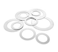 20pcs/100pcs M2 M3 M4 M5 M6 M7 M8 M9 M10 M12 To M40 304 Stainless Steel Ultra Thin Flat Washer Ultrathin Adjust Gasket(100pcs M5x7xThick,Thick 0.2mm)